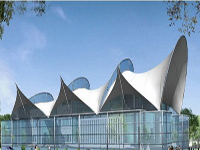 岳西县毛尖山乡集镇建成区综合文化广场-篮球场、网球场膜结构